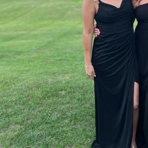 Black floor length dress